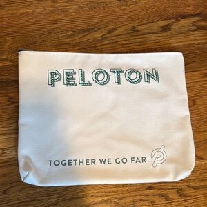 Peloton White Pouch with Logo